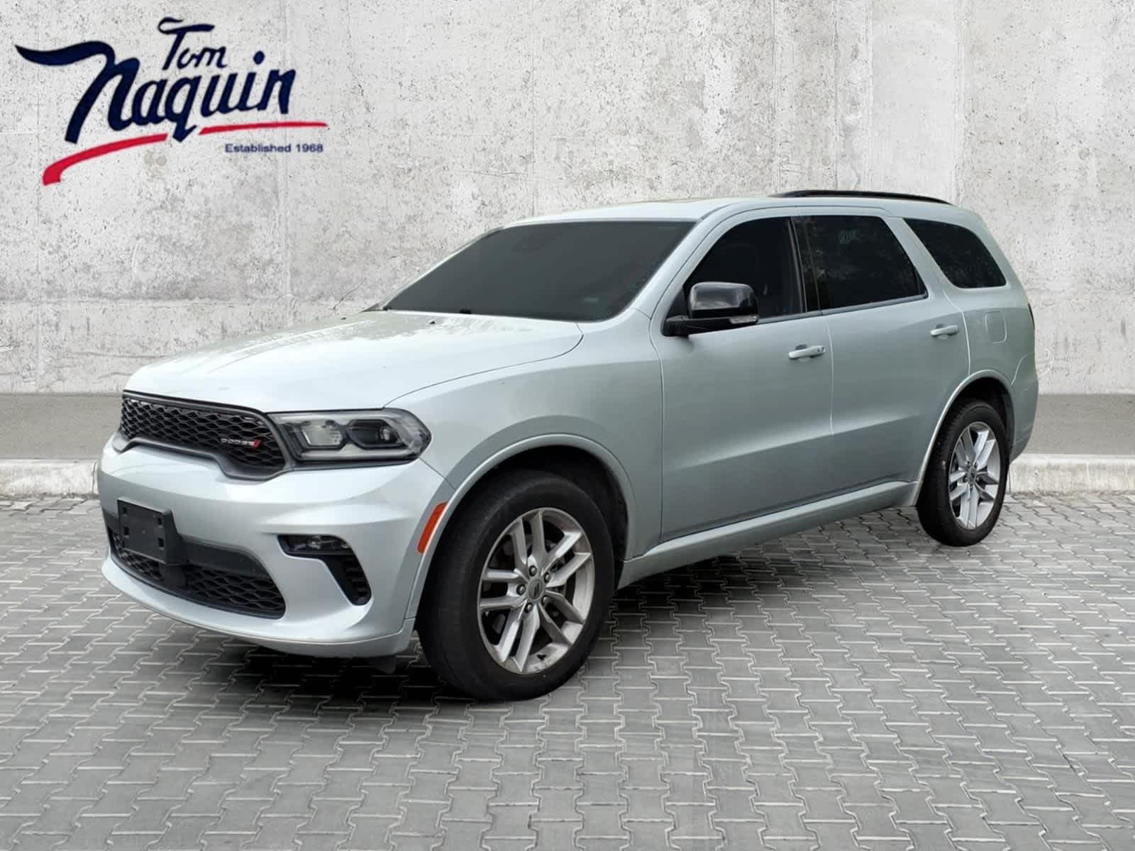 2023 Dodge Durango GT Plus in Triple Nickel — front three-quarter view
